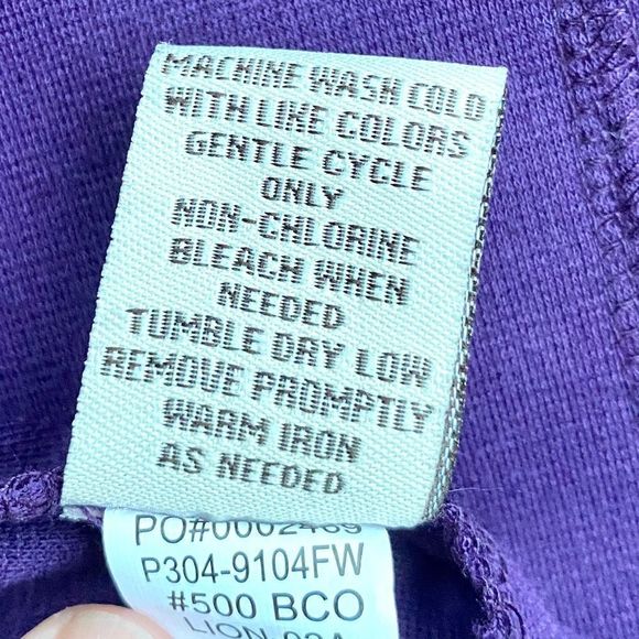 Fever Purple Knit Ruffle Neck Trench Coat Petite Size L - Picture 9 of 11